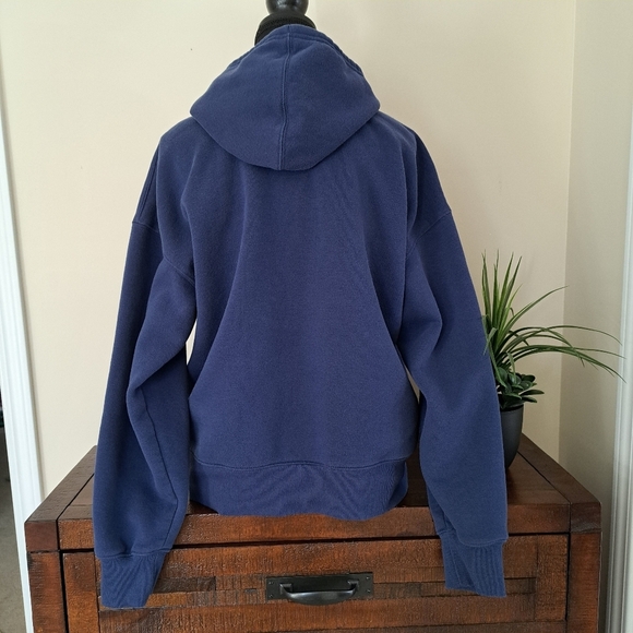 Champion Hoodie Women's Small Vlue Pull Over Sweatshirt Cozy Soft Hooded - Picture 4 of 10